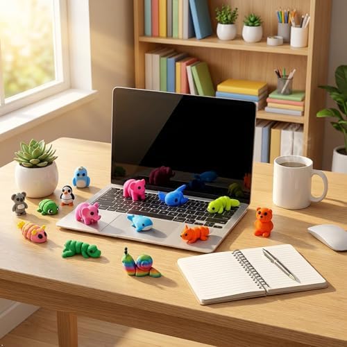 120PCS Surprise 3D Printed Animals Bulk, Mini Articulated Fidget Toys