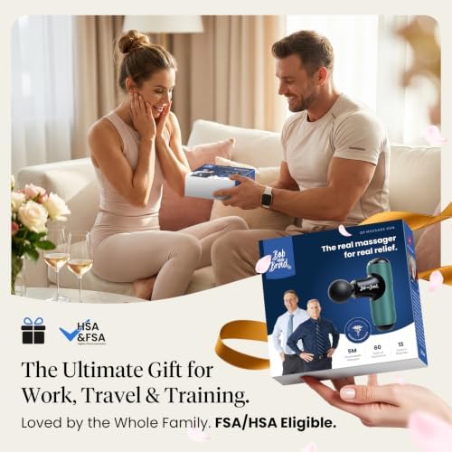 BOB AND BRAD Q2 Mini Massage Gun, Pocket-Sized, Small, Travel Essential