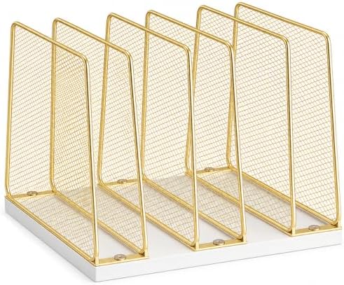 OPNICE Desk File Organizer, Mail Organizer, Large, Gold