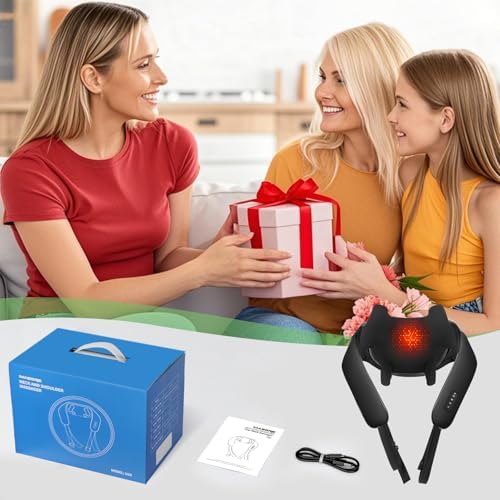 MASGRE Shiatsu Neck and Shoulder Massager with Heat for Pain Relief