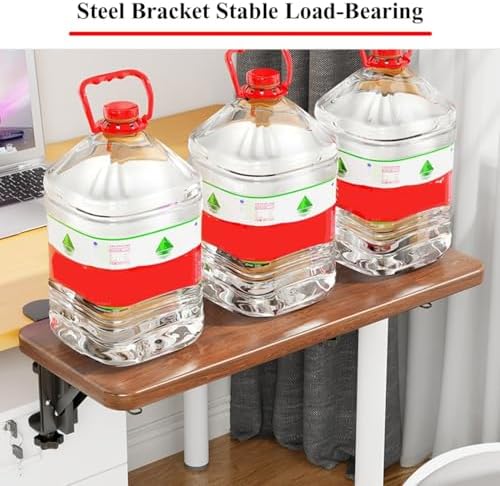 Ergonomics Desk Extender Tray Wooden Desk Extender, Large Size Foldable Keyboard Drawer Tray Can Be Used As Armrests Shelves Desktop Extensions for Home and Office(60 * 25cm)