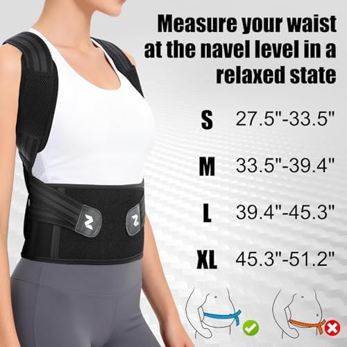 NEENCA Professional Posture Corrector for Women & Men, Medical Back Brace