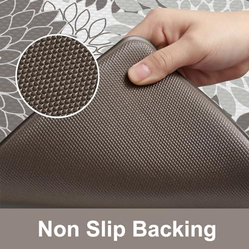 KIMODE Anti Fatigue Mats for Kitchen Floor Cushioned Kitchen Rugs Sets of 2