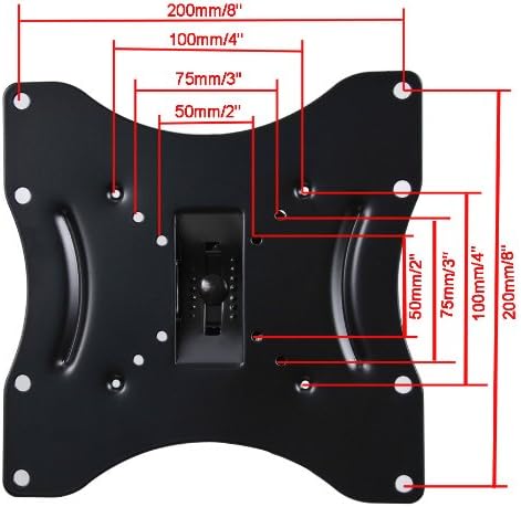 VideoSecu TV Wall Mount Bracket Compatible with VESA 200/200x100/100x100 LCD LED TV Monitor Flat Panel Display Loading Capacity to 66 lbs ML421B 1H5
