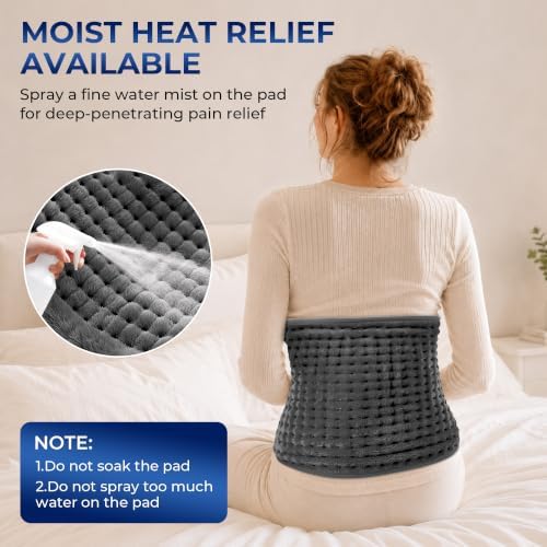 Boileau Electric Heating Pad for Back Pain & Period Cramps Relief, Large XL