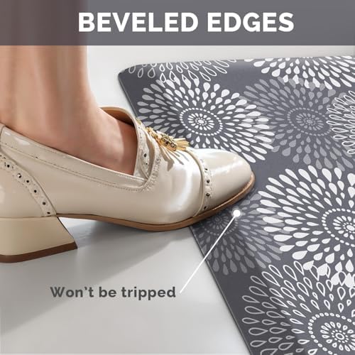 Kitchen Mat Water-Resistant Kitchen Rugs Cushioned Anti-Fatigue Floor Mat