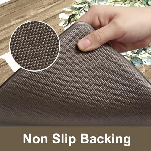 KIMODE Anti Fatigue Kitchen Mats for Floor Cushioned Kitchen Rugs Sets of 2