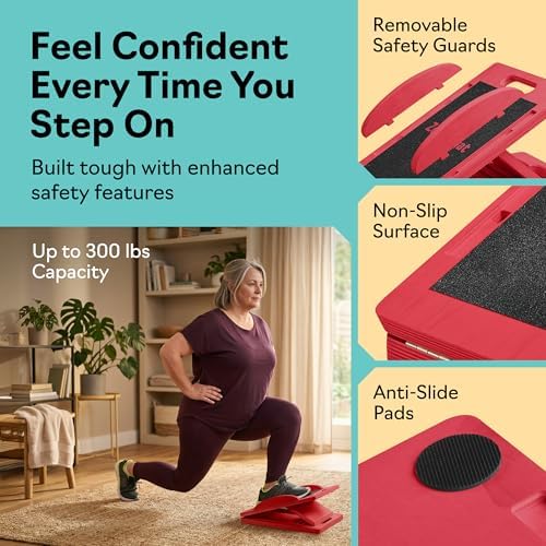 Slant Boards for Exercise, Wooden Slant Board, Calf Stretch Board with 7 Incline Angles, Velour Board, Balance Board & Calf Stretcher, Portable Incline Board for Physical Therapy, Ankle Mobility, Heel & Knees