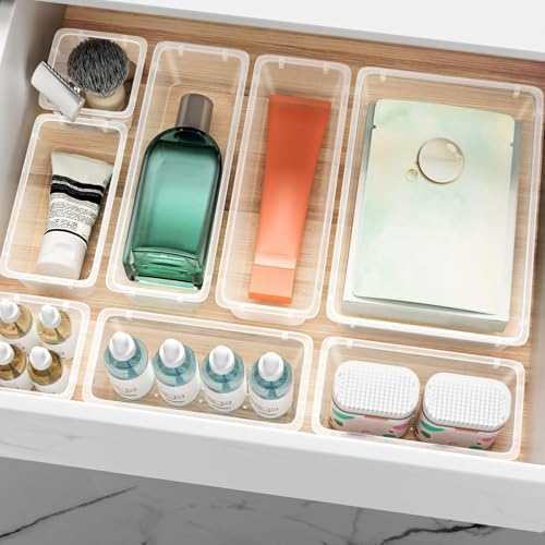 24 PCS Drawer Organizer Set, Makeup Organizers, Tool Storage Trays