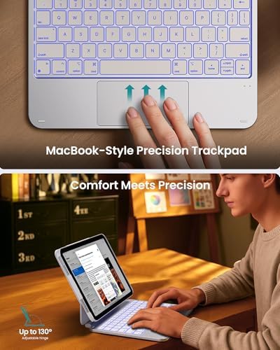 typecase Edge+ Keyboard Case for iPad A16 11th/10th Gen, Portrait Stand