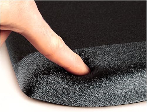 Fellowes PlushTouch Foam Keyboard Wrist Rest with MICROBAN - Black (9252101)