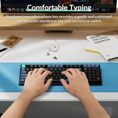 Keychron B35 Wireless Keyboard, 98 Keys Computer Keyboard with Number Pad