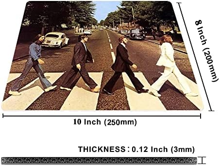 Gaming Mouse Pad - Non-Slip Rubber Base, Wireless Mouse Compatible, Beatles Forever Live a Wonderful Life Desk Decor