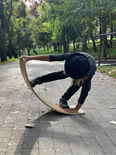 NUTTY TOYS Montessori Wooden Wobble Board for Kids & Adults -100% Natural Wood Balance Board, Waldorf Toddler Balancing Toy, Unique Boy Girl Open Ended Toy Best Valentines Day & Easter Gifts Idea 2026