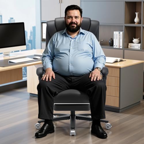 HOFFREE 500lbs Kneading Massage Office Chair with Heat for Heavy People