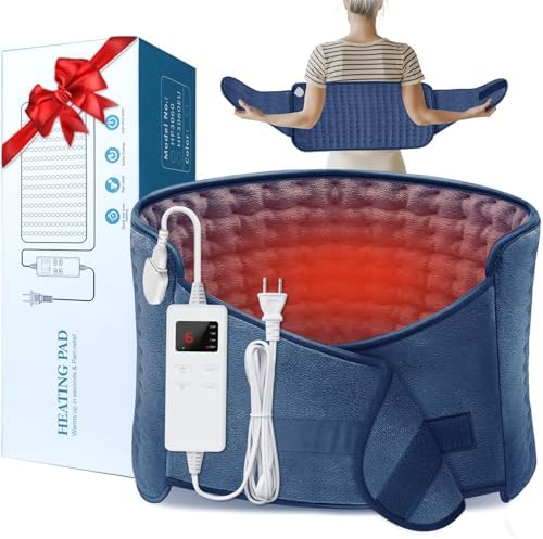 IGXHAVIZ Electric Heating Pad with Adjustable Belt