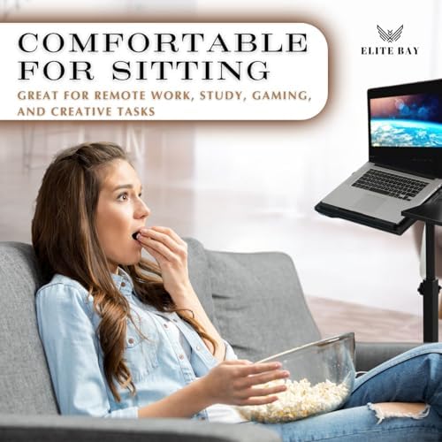 Adjustable Work from Home Working Station Black.