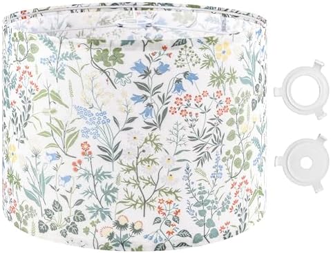GO&SO Lamp Shades 1Pc,16" D x 10" H,Multicolored Floral,Large Lamp Shade