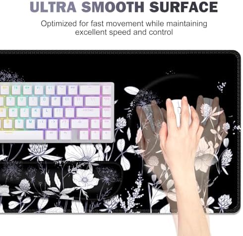 Gaming Mouse Pad, Large Desk Mat, 4in1 XXL Mousepad Cute Desk Pad Protector