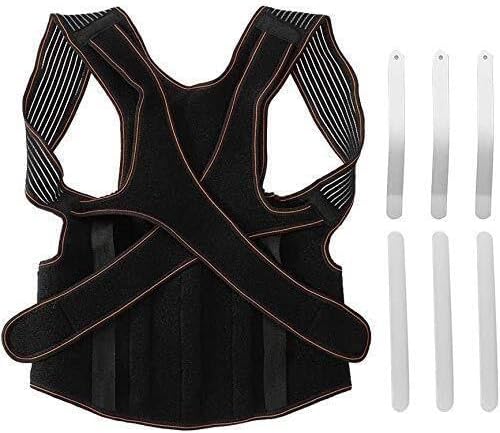 Bad Corrector, Breathable Mesh Kyphosis Brace With Double Y-Shape Lumbar & Shoulder Support, Adjustable Xl,