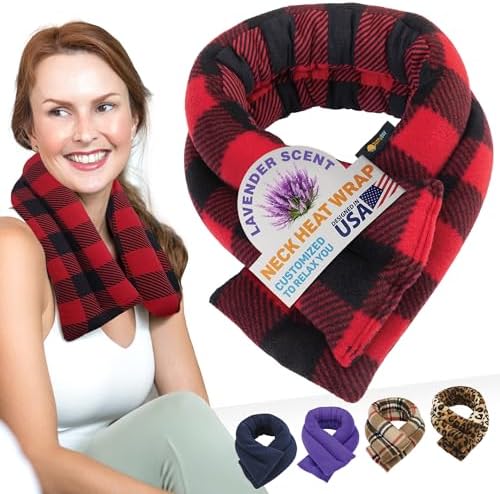 SunnyBay Lavender Heating Pad, Neck and Shoulder Wrap, 26x5 inch