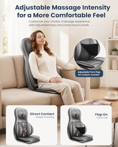 COMFIER Shiatsu Neck and Back Massager with Heat, Adjustable Neck Nodes