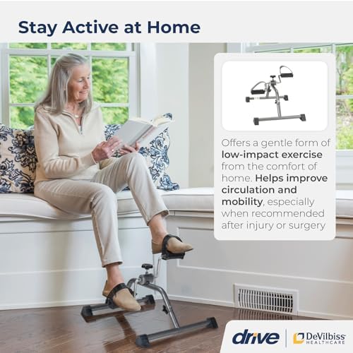 Inspired by Drive 10270KDRSV-1 Pedal Exerciser, Silver Vein Finish