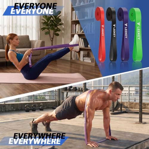 LEEKEY Resistance Bands Set for Pull Up Assistance & Exercise
