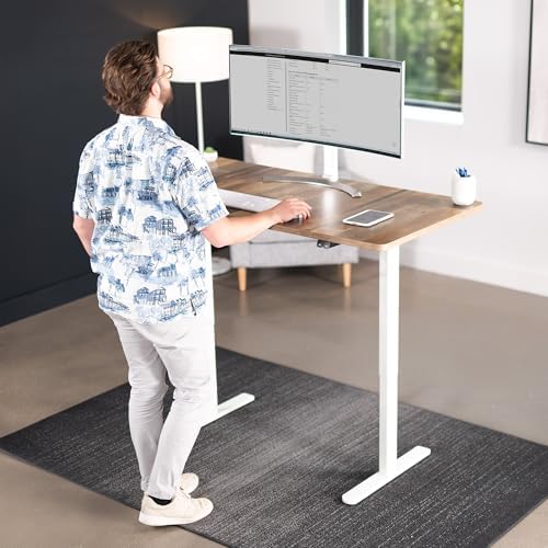 VIVO Reclaimed Wood 60 x 30 in Standing Desk, DESK-KIT-0W6P