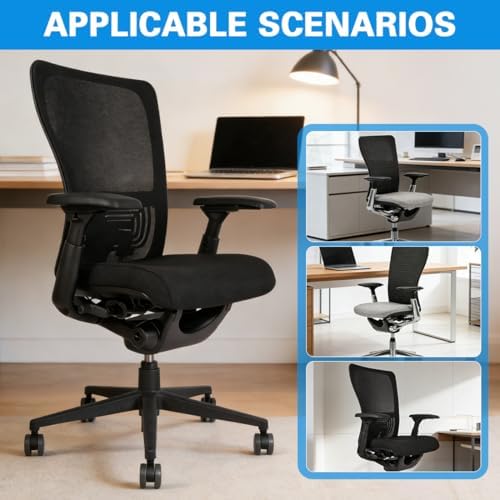 Arm Pads for Haworth Zody Chair, Armrest Pads Replacement Compatible with Zody Office Chair（1pair） Black