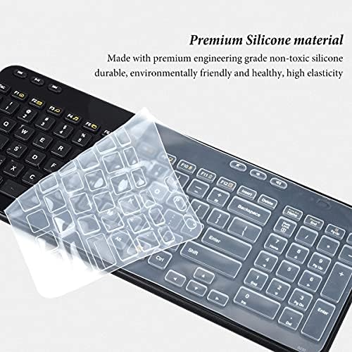 Keyboard Cover Skin for Logitech Wireless MK360 Keyboard/K360 Keyboard, Logitech MK360 K360 Keyboard Protector Accessories - Clear