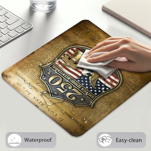 America Semiquincentennial 1776-2026 Mouse Pad, 250 Commemorative Desk Mat