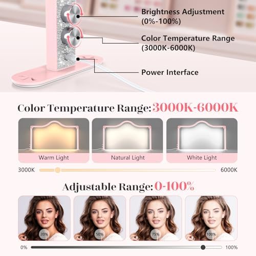 Yokilly Arc Half Moon Light: 34" Shadow-Free Large Nail Light for Desk