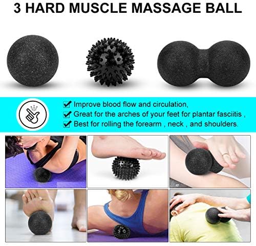 Foam Roller Set - High Density Back Roller, Muscle Roller Stick