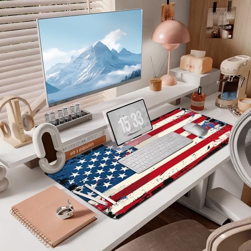 Mouse Pad Gaming - Desk Mat for Keyboard and Mouse - Large Mouse Pad for Desk, Mousepad (35.4" X 15.7") with Non-Slip Base, Desks Pad Mat Office and Home