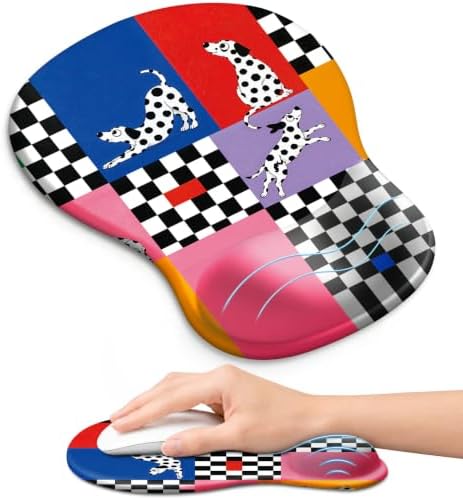 Ergonomic Mouse Pad with Wrist Rest, Gel Wrist Support, Patch