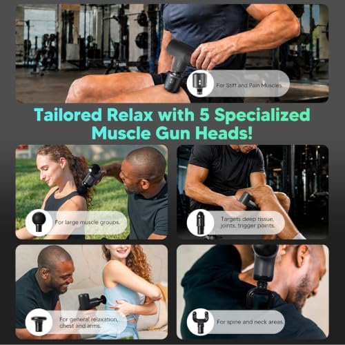 arboleaf Mini ThermaCool Massage Gun, Hot & Cold Percussion Muscle Relief