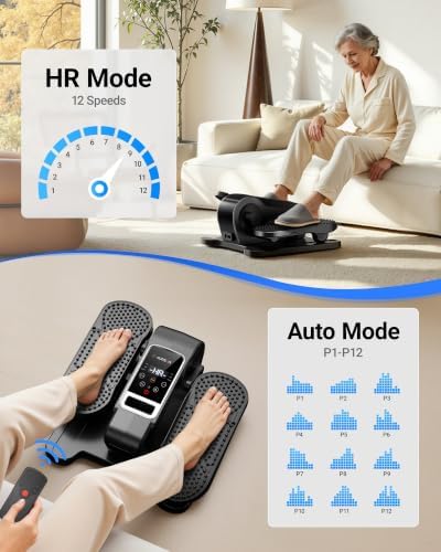 Under Desk Elliptical Machine Seated Pedal Exerciser