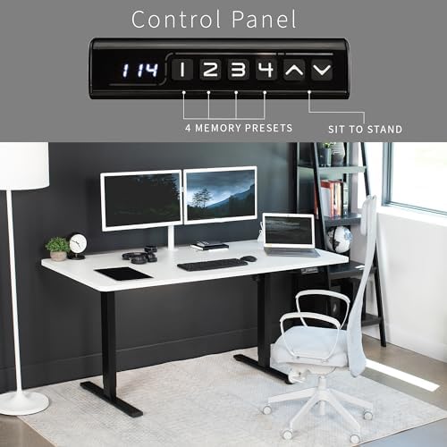 VIVO White 71 x 30 in Standing Desk, DESK-KIT-1B7W