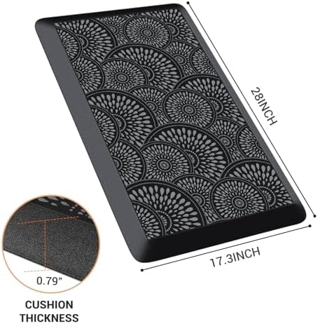 Mattitude 4/5 Inch Kitchen Mat, Waterproof Non-Slip Standing Mats and Rugs