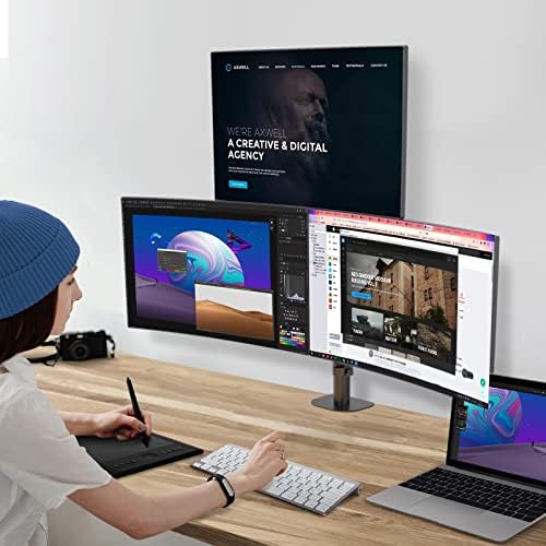 Pholiten Triple Monitor Stand for 13-27" LCD Desk Mount