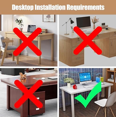 Clamp On Desk Extender for Keyboard, 24 in Under Desk Keyboard Tray