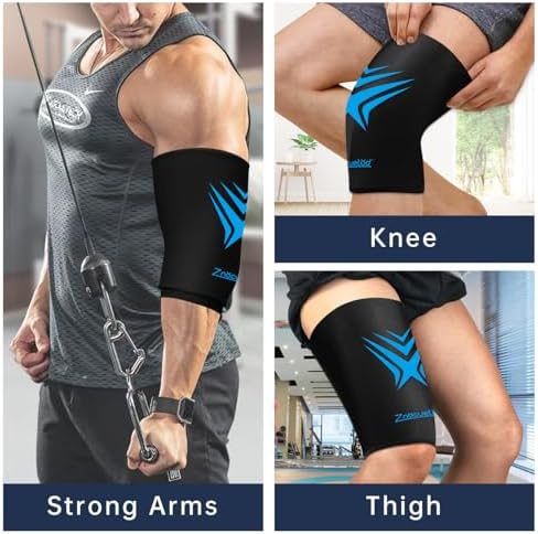 Knee Ice Pack Wrap Extended Ice Packs for Injuries Reusable Leg Freeze Compression Sleeves, Gel Cooling Knees Brace Cold Hot Packs Therapy Flexible for Pain Relief, Surgery Recovery Gift for Women Men