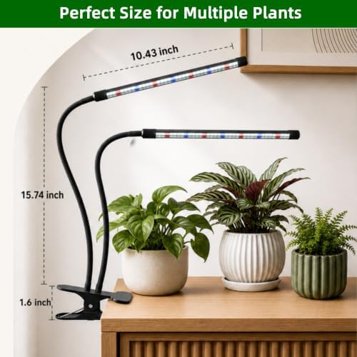 GooingTop Grow Light,6000K Full Spectrum Indoor Plant Growing Lamp