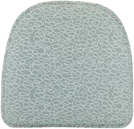 Klear Vu Raindrop The Gripper Non Slip Chair Cushions, Soft & Comfortable Seat Pad, Sitting Pillow for Kitchen, Dining or Office, 2 Count (Pack of 1), Scribble Spa