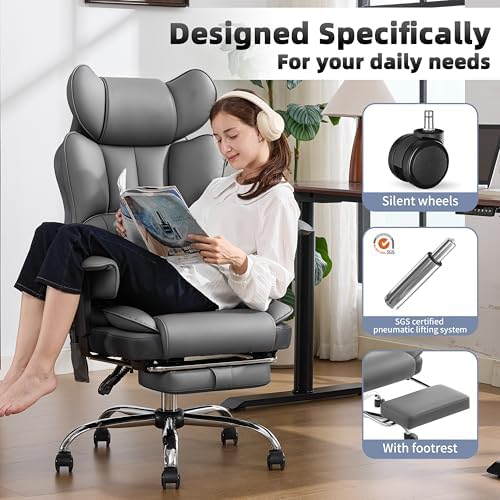 Fizzin Big and Tall Office Chair 500lbs with Massage and Heating Function