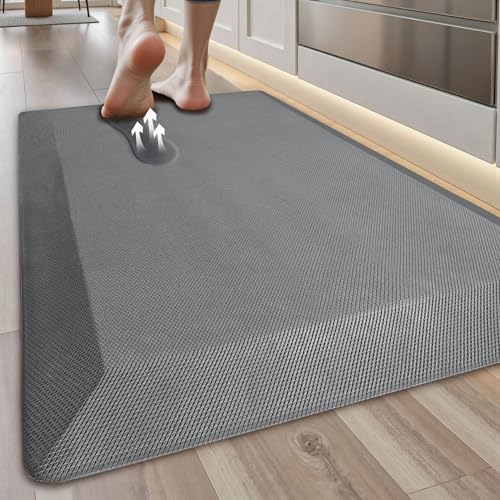 Tyrot Extra Thick Anti Fatigue Mat for Kitchen Floor, 20x32, Grey