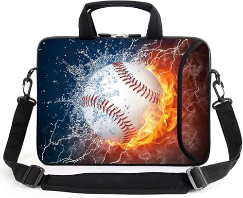 15" laptop sleeve laptop bag chromebook case adjustable shoulder strap with handle accessory pocket for men women (RYD-15-6)