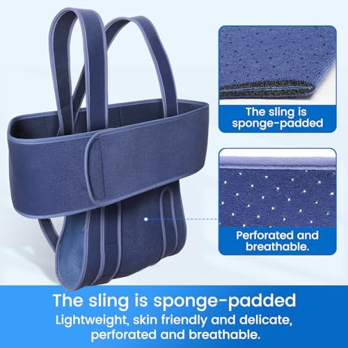 Velpeau Arm Sling for Sleep, Shoulder Immobilizer for Women & Men, Medium
