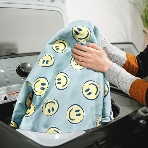 Big Joe Fuf 4Ft Foam Teen Bean Bag Chair, Smiley Face Plush